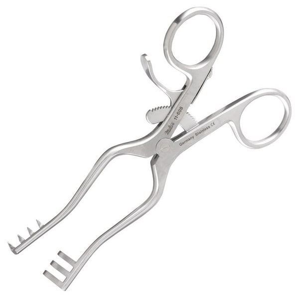 Miltex Integra Vantage Weitlaner Retractor, 5.5in, with 3x4 Sharp Teeth V911-608 - main